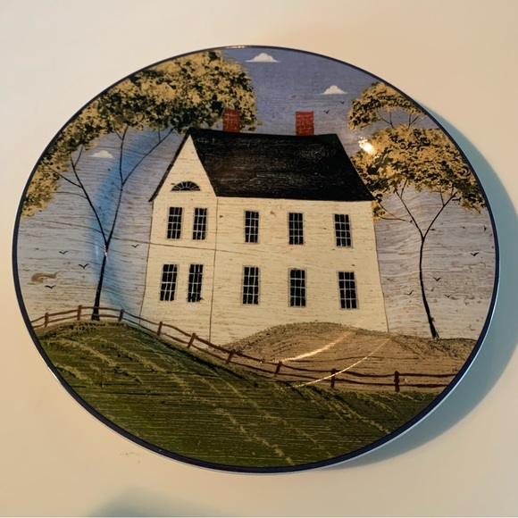 Home Sweet Home Warren Kimble Stoneware Salad/Dessert Plates, Set of 4 New NWT - Picture 7 of 9